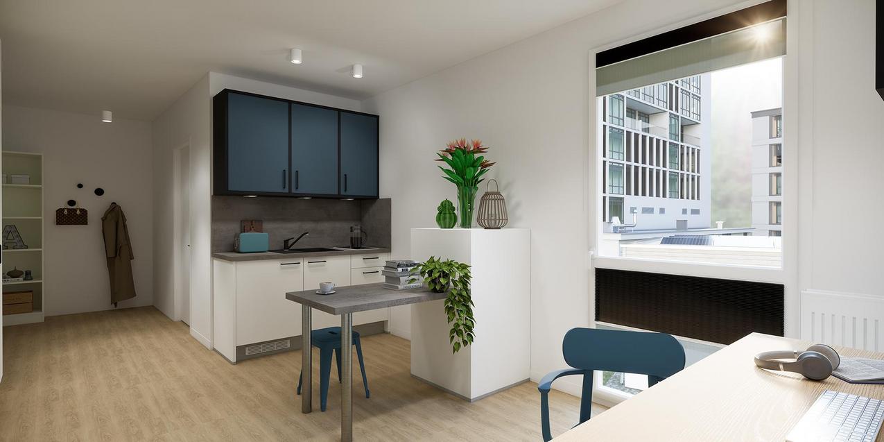 Apartmentüberblick Quartillion Wiesbaden 